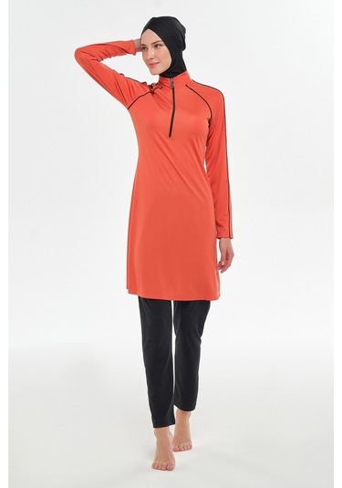 Reglan Kol Likralı Tam Kapalı Tesettür Mayo 3129 Tarçın Tarçın