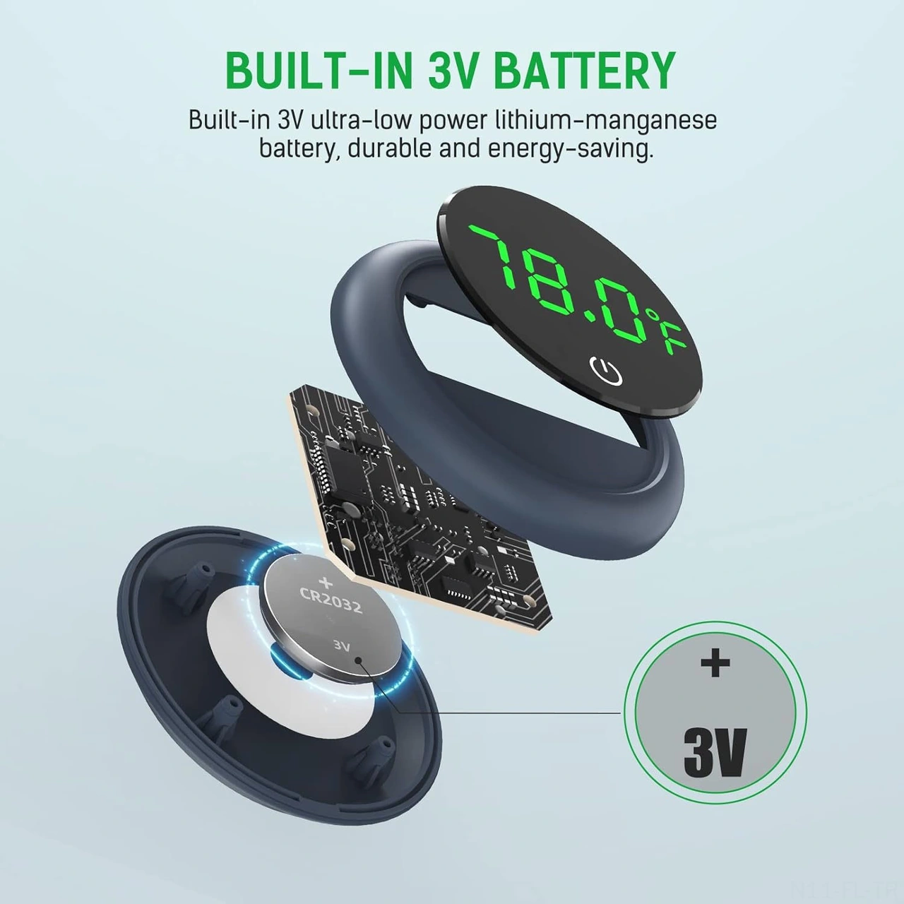 Lemestar Akvaryum Sıcaklık Ölçerü - Kablosuz Dokunmatik Led Ekranlı, Yüksek Hassasiyetli, Siyah, Fahrenheit Ölçümü