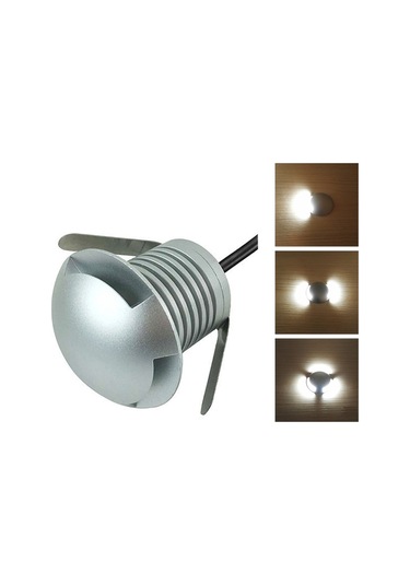 Sones 3w Led Gömülü Polarize Gömülü Lamba Ip67 Su Geçirmez Kaplumbağa Kabuğu Lambası Açık Bahçe Çim Lambası, Beyaz Işık 4000k Q1 Tek Yönlü Işık