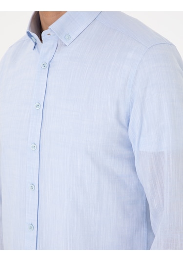 Pierre Cardin Erkek Açık Mavi Gömlek Desenli 50307025-vr003 Açik Mavi