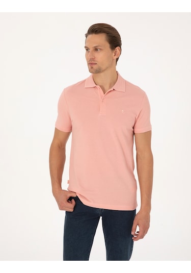 Pierre Cardin Erkek Gül Kurusu Tişört Basic 50325323-vr026 Gülkurusu