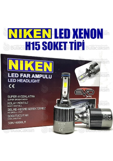 Niken Evo Led Xenon Zenon H15 6500K - Şimşek Etkili
