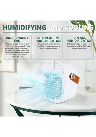 Jialan Küçük Taşınabilir Ac, Mini Klima Kişisel Evaporatif Hava