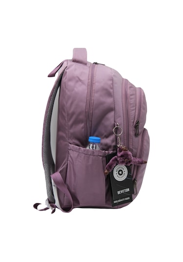 Özel Su İtici Kumaş Mürdüm Unisex Okul Çantası 34600