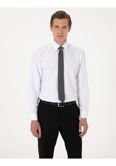 Pierre Cardin Erkek Beyaz Gömlek Basic 50316742-vr013 Beyaz