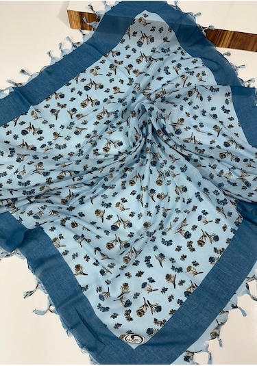 Sökme Boncuklu Pamuk Yazma - 05647 İndigo