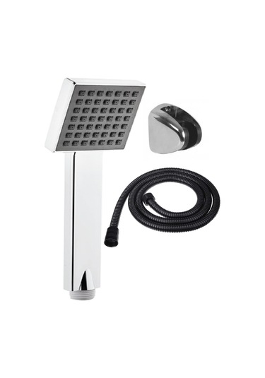 Quadro Duş Başlığı + Siyah Duş Hortumu + Mafsal Duş Takımı Duş Seti Duş Seti Plastik Tr İthalatçı Fe Diğer