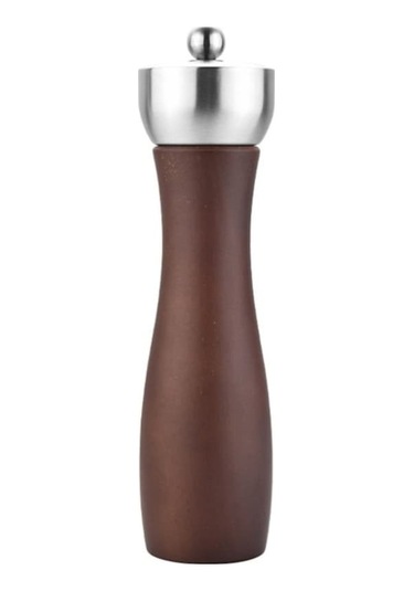 Dancemonkey 8 İnç 304 L Paslanmaz Çelik Kayın Ahşap Karabiber Öğütücü Ahşap