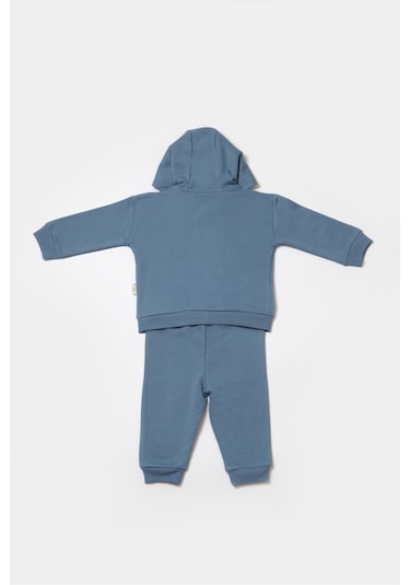 BabyCosy Organik Kapüşonlu Ceket & Pantolon Takımı 001