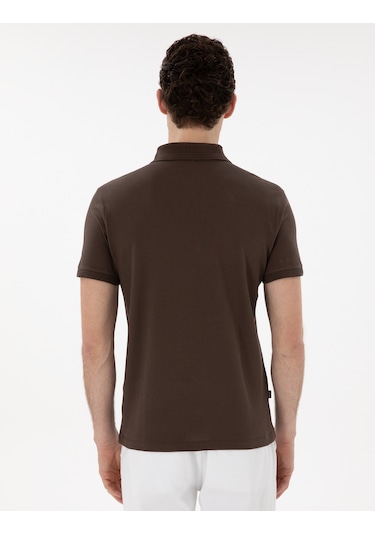 Pierre Cardin Erkek Kahverengi Tişört Basic 50302561-vr029 Kahverengi