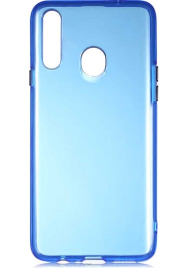 Samsung Uyumlu Galaxy A20s Kılıf Zore Bistro Kapak Mavi