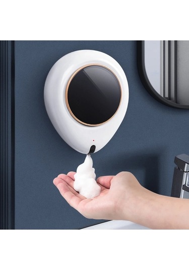 Tongxida 300ml Otomatik Banyo Sabunlar Sıvı Dağıtıcı Akıllı Şampuan Asılı Beyaz Beyaz