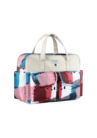 Wezone Moda Ve Pratik Bebek Bezi Çantası, Seyahat Ve Günlük Kullanım İçin Çok Fonksiyonlu Taşınabilir Tasarım Beyaz