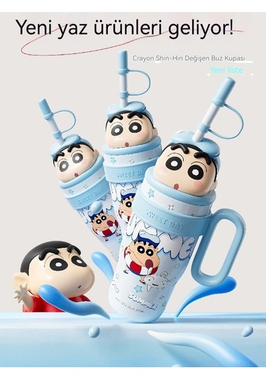 Pazly Taşınabilir Büyük Kapasiteli 800ml Yalıtımlı Hasır Bardak Mavi Mavi