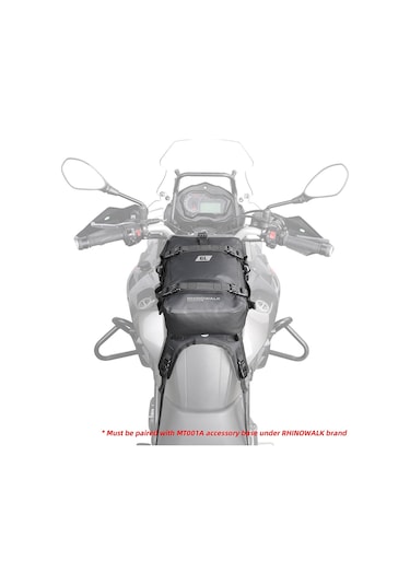 Hallow Rhinowalk 6L MT2206 Tamamen Su Geçirmez Motosiklet Tampon Çantası Siyah