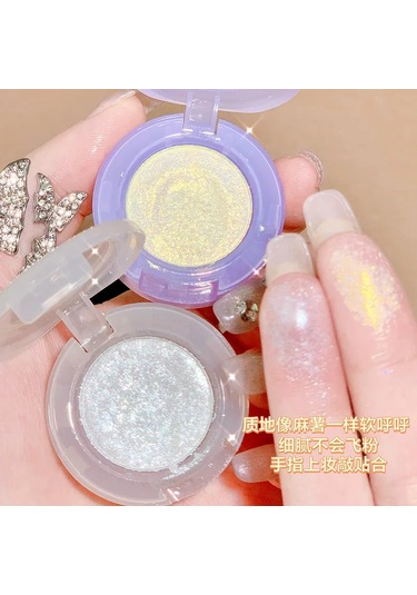 Patates Doku Glitter Göz Farı Paleti Sedefli Elmas Monokrom Fosforlu Toz Parlak 05 C01