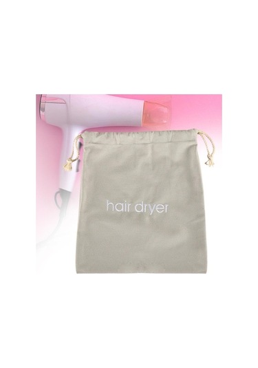 Pazly Suntek Saklama Saç Makinesi Kurutma Gri Gri Çantası Bağcıklı Uf Gri