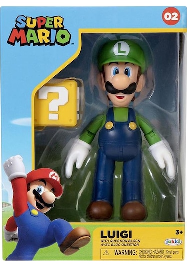 Süper Mario Luigi Ve Blok Figürü