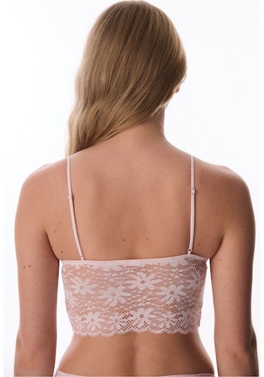 Penti Açık Pembe Luna Lace Dantel Bralet