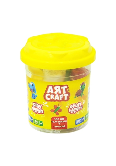 Art Craft 5 Renk Oyun Hamuru 100 Gr Sarı Kapak Dede 03491