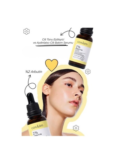 %2 Arbutin Cilt Tonu Eşitleyici Ve Aydınlatıcı Cilt Bakım Serumu 2% Arbutin Serum 30 Ml
