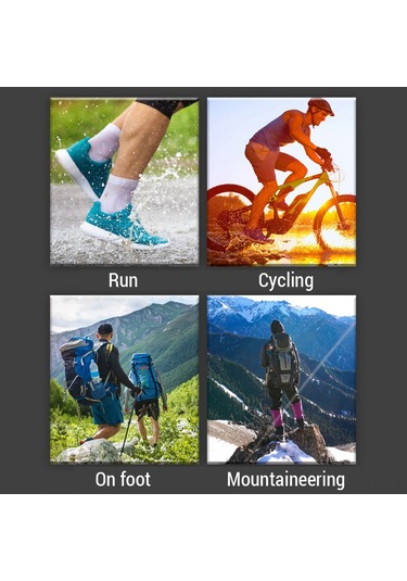 Gajeena "su Geçirmez Uzun Konforlu Outdoor Çorap - Yürüyüş, Kamp, Bisiklet İçin" Yeşil