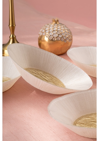 Emsan Golden 4 Parça Cam Gondol 21 Cm Gold