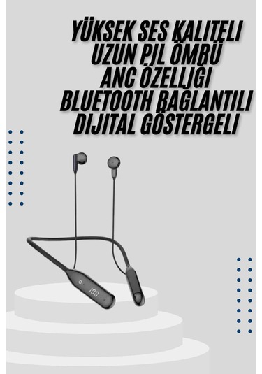 Bluetooth Kulaklık Kablolu Android Ve İos Uyumlu Anc Özellikli 100 Saat Sarj