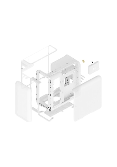 X50 Snow White Temperli Cam Usb 3.2 Atx Mid Tower Gaming Kasa Cs-hyte-x50g-ww