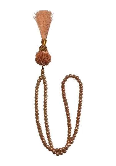 Uretti - Gül 4612 - El Yapımı Püsküllü İnci Tesbih 99'lu - Pembe Pembe