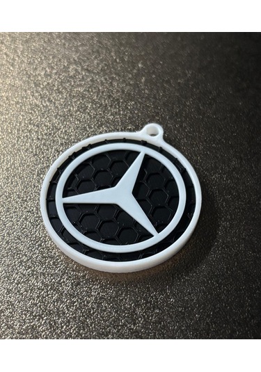 Markanıza Özel Petek Desenli Mercedes Benz Logolu 3d Anahtarlık