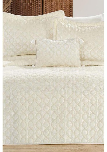 Brillance Çift Kişilik Yatak Örtüsü Krem Krem Krem - Krem