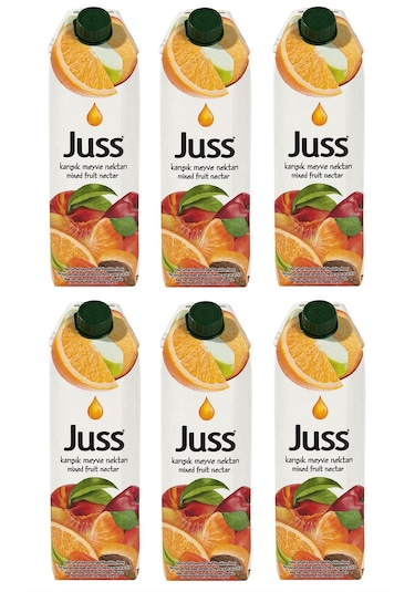 Juss Karışık Meyve Nektarı 1 Lt X 6 Adet