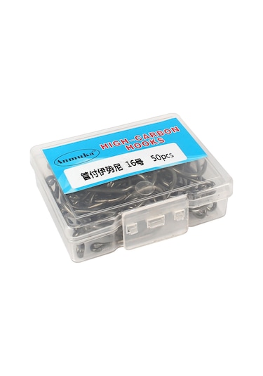 Kosona 6 Numara Yüksek Karbon Çelik Ise Nishi Çemberli İğneler 100 Adet - Dayanıklı, Ters Tırnaklı, Deniz/nehir/uzunova Uygun