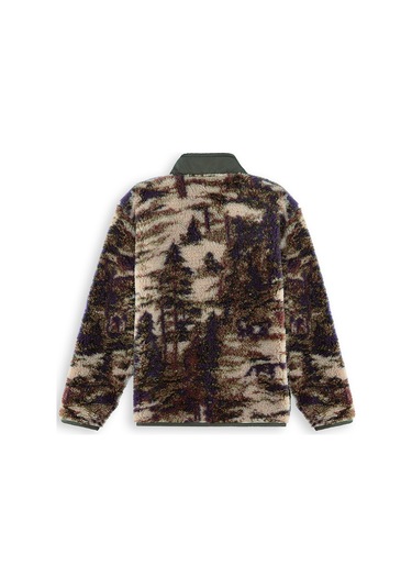 Denokids Haki Erkek Çocuk Peluş Mont Renkli