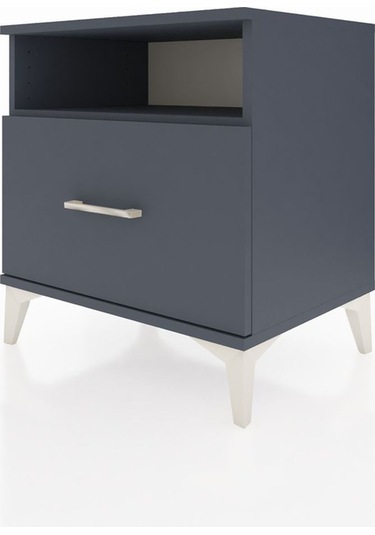 Hyperion Komodin Tek Raflı Tek Çekmeceli 60x44x64 Antrasit-an... Antrasit