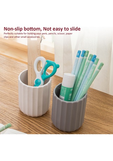 Springsun Gri Silikon Çok Amaçlı Masa Üstü Organizer - Kalem, Kalemtraş, Makas Ve Küçük Aksesuarları Saklamak İçin Ofis Ve Ev Kullanıma Uygun Diğer