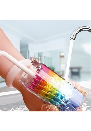 Sones Silikon Bebek Şişe Fırçası Temizleme Emzik Ucu Tüp Bardak Silikon Fırça