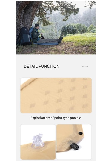 Naturehike Ultralight Çift Kişilik Şişme Kamp Matı 185 130 2.5 Cm 001