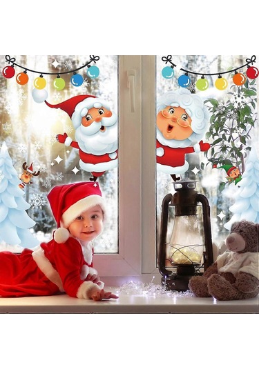 Xhw Noel Pencere Çıkartmaları Noel Pencere Çıkartmaları Noel Pencere Çıkartmaları Noel Pencere Çıkartmaları Mutlu Noeller Çıkartmaları Noel Dekorasyonları