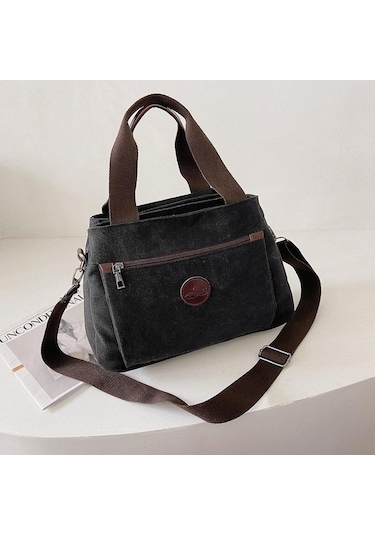 Ganzhoushop Tuval Red Omuz Kapasiteli Kadınlar Kadınlar İçin İçin Günlük Çapraz Çantaları Çantalar Çanta Büyük Yq Kırmızı