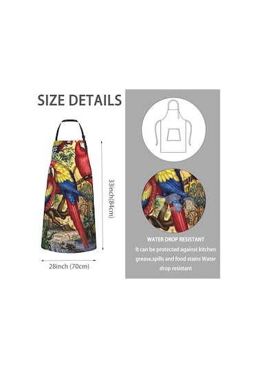 Önlük, Kadınlar İçin Ayarlanabilir Boyunlu Önlük, Ev İçin Uygun Ara Papağanları, Diğer