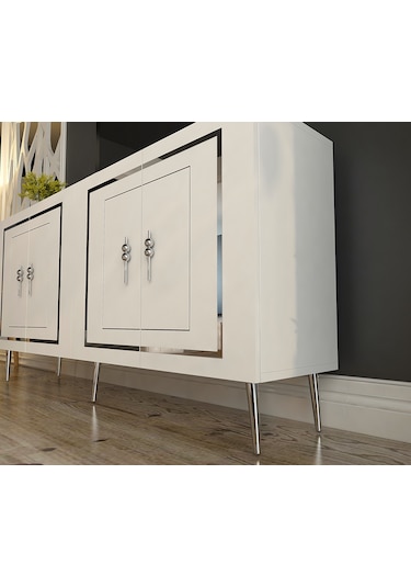 Pıeroct Kb150 Konsol Beyaz-gümüş