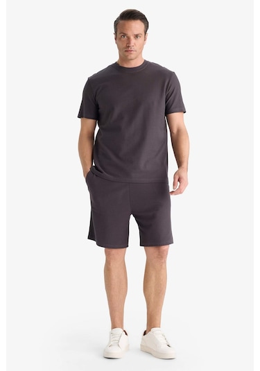 DeFacto %100 Pamuk Relax Fit Twill Dokulu Cepli Şort E2590AX25SMAR223 DeFacto %100 Pamuk Relax Fit Twill Dokulu Cepli Şort E2590AX25SMAR223