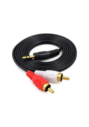 Platoon 5 Metre 3.5 Mm Stereo To 2 Rca Kablo Aux 5+1 Ses Sistemi