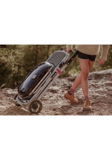 Weber Traveler Stealth Edition Taşınabilir Gazlı Izgara Siyah