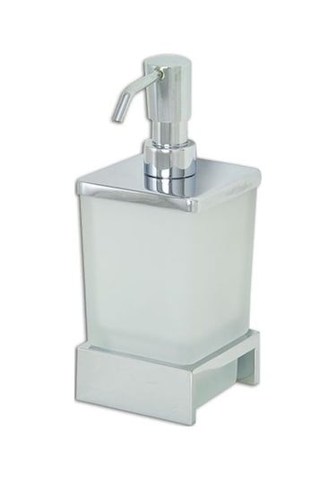 Çelik Banyo Kumru Set Üstü Camlı Sıvı Sabunluk Krom Renkli