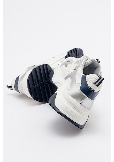 Luvishoes Lecce Beyaz-laci Kadın Spor Ayakkabı Beyaz - Lacivert