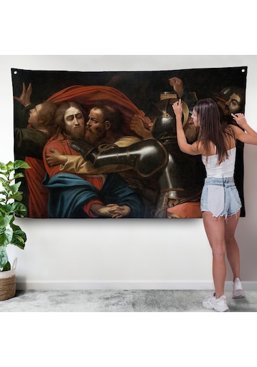 Caravaggio -isanın İnişi Duvar Örtüsü - The Taking Of Christ-7146