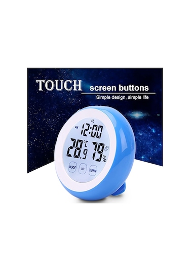 Sones Yüksek Hassasiyetli İç Mekan Elektronik Termometresi Mavi